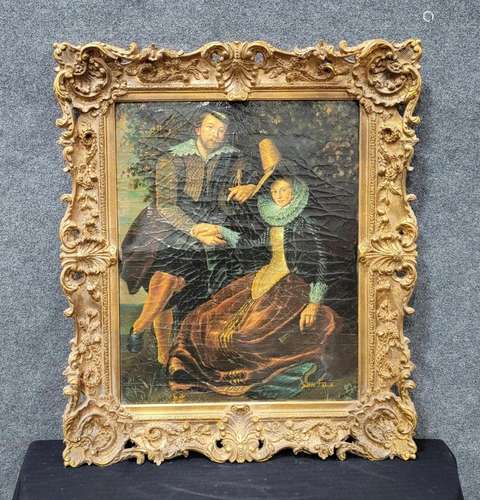 Painting In Carved Frame