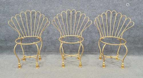 3 Italian Tassle Chairs