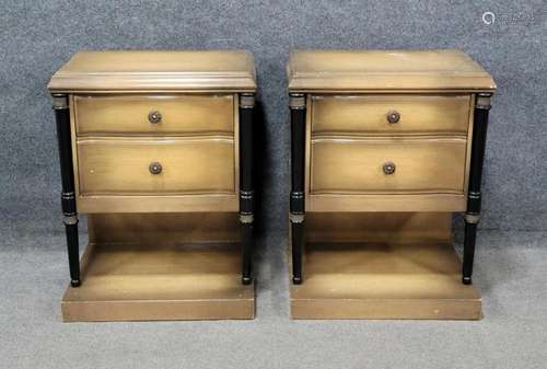 Pair Of French Empire Style Nightstands