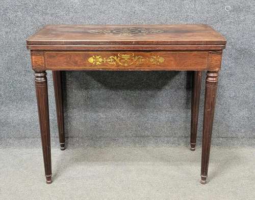 Mahogany Game Table