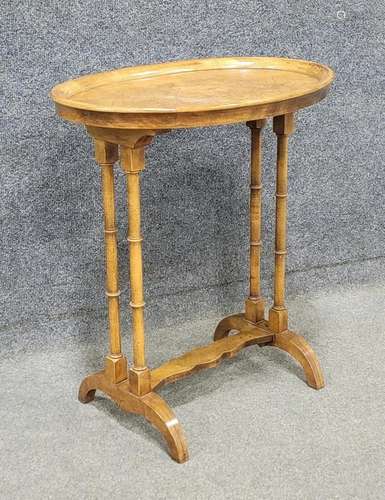 Baker Faux Bamboo Side Table