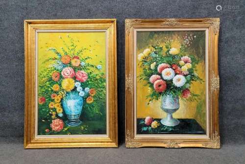 2 Flower Pot Paintings