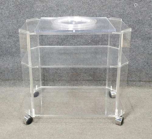 Lucite Bar Cart