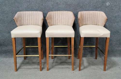 3 Upholstered Stools