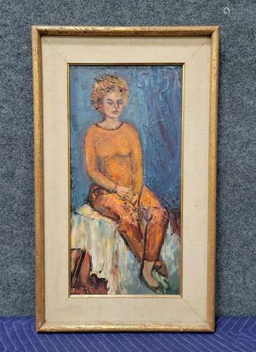 Painting Of Woman (Signed Rubi Roth)