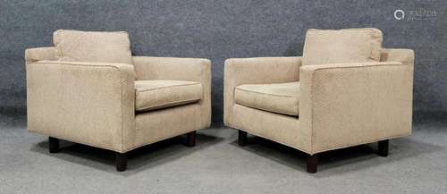 Pair Of Mid Century Mitchell Gold And Bob Williams Club Chai...