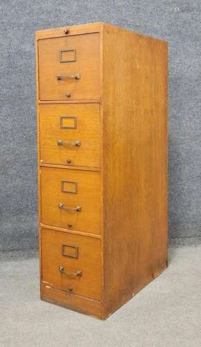 Globe Wernicke Oak Filing Cabinet