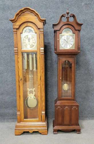 Two Grandfather Clocks