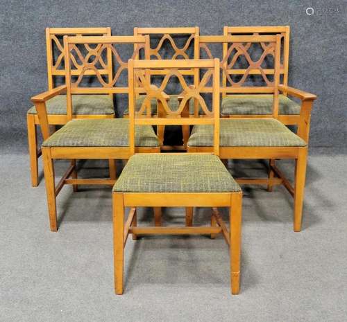 6 Mid Century Dining Chairs