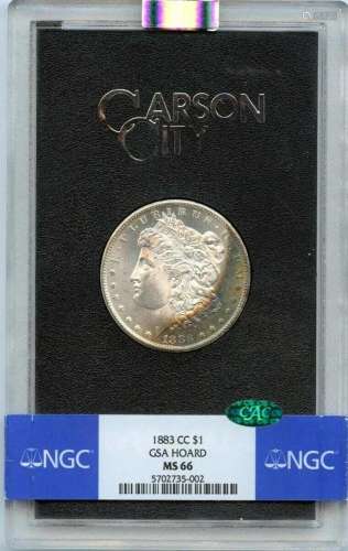 1883-CC Morgan Dollar GSA HOARD S$1 NGC MS66 (CAC)