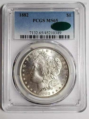 1882 P Morgan Silver Dollar PCGS MS-65 CAC