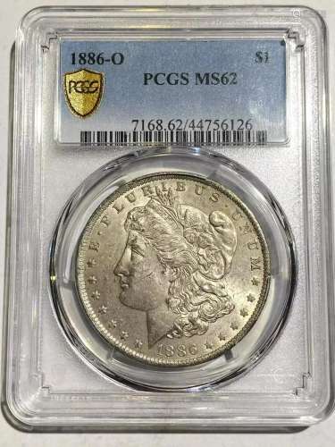 1886 O Morgan Dollar PCGS MS-62