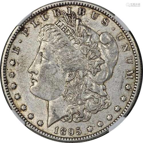 1895-O Morgan Silver Dollar NGC AU55 Key Date Nice Strike