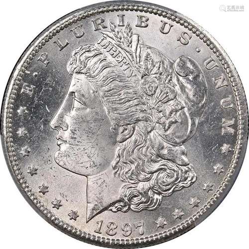 1897-S Morgan Silver Dollar PCGS MS63 Blast White Superb Eye...