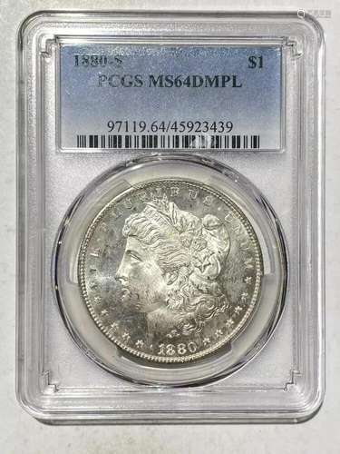 1880 S Morgan Dollar PCGS MS-64 DMPL