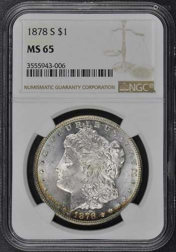 1878-S Morgan Dollar S$1 NGC MS65