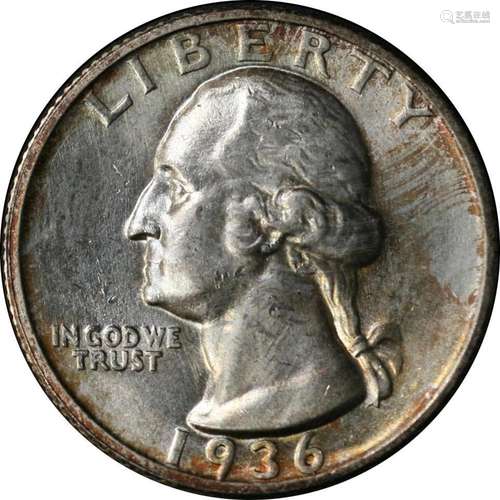 1936-D Washington Quarter Choice BU+ Nice Luster GREAT EYE A...