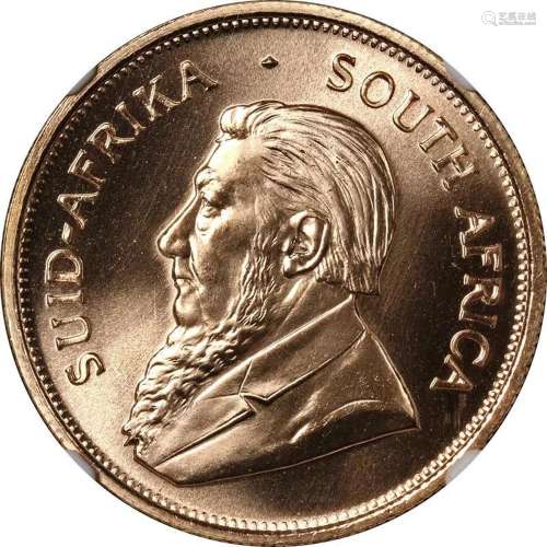 1994 South Africa Gold Krugerrand 1 Ounce NGC MS67 Brown Lab...
