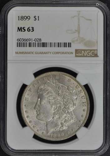 1899 Morgan Dollar S$1 NGC MS63