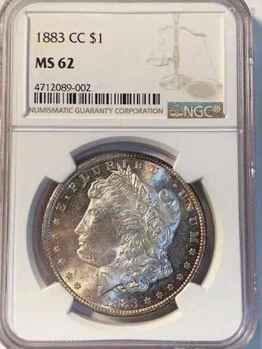 1883 CC Morgan Dollar NGC MS-62