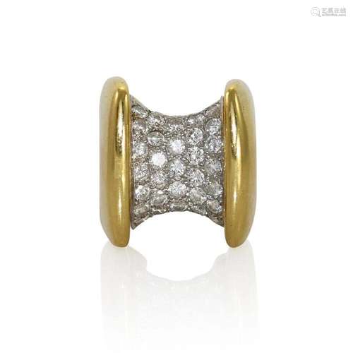 18K Yellow Gold Diamond Ring 2.50TDW 21.8gr