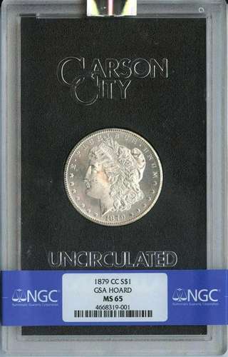 1879-CC Morgan Dollar GSA HOARD S$1 NGC MS65