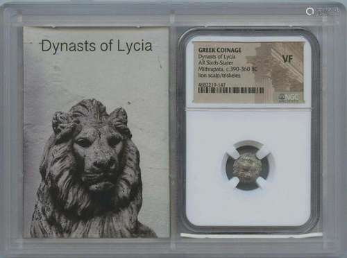 Dynasts of Lycia c390-360 Mithrapata AR Sixth Stater Greek N...