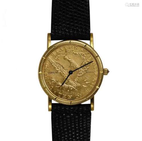 Corum 1906-S $10 Liberty Ladies Watch Original Leather Case