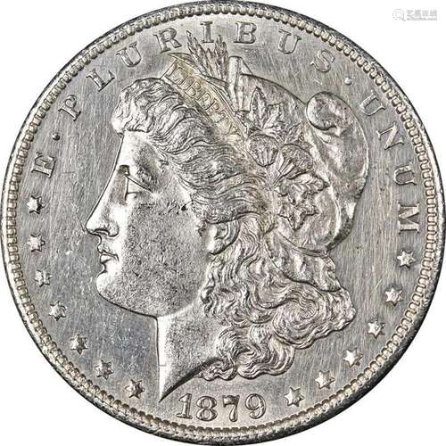 1879-S Morgan Silver Dollar AU/BU Details Nice Eye Appeal St...