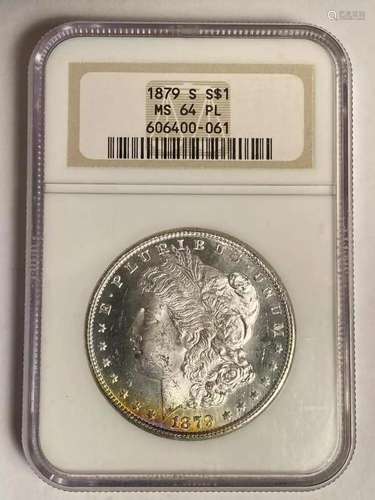 1879 S Morgan Dollar NGC MS-64 PL