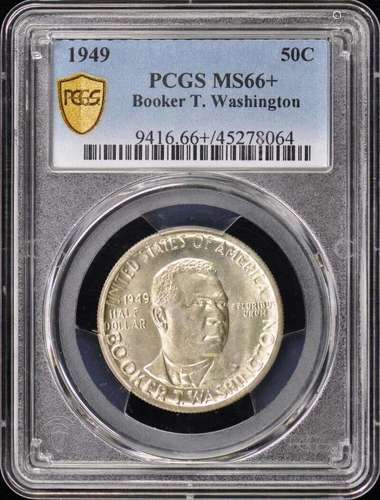 WASHINGTON BOOKER T. 1949 50C Silver Commemorative PCGS MS66...