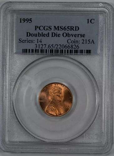 1995 LINCOLN MEMORIAL CENT PENNY 1C PCGS MS 65 RED MINT STAT...