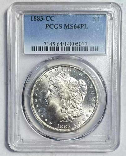 1883 CC Morgan Dollar PCGS MS-64 PL