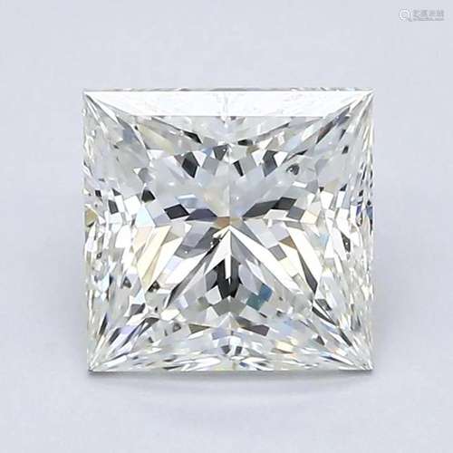 Loose Diamond - PRINCESS 1.7 CT SI1 EX H