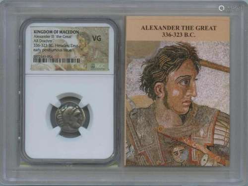 Alexander III The Great 336-323 BC Posthumous Drachm NGC VG ...