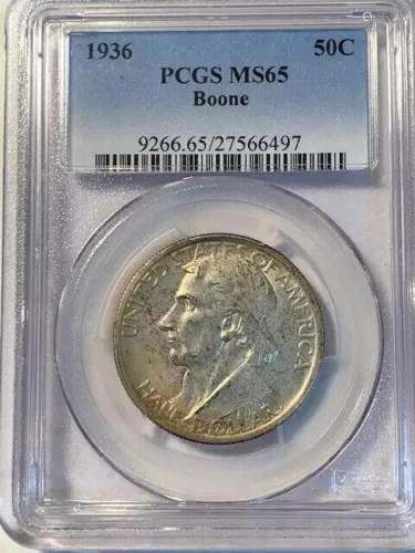 1936 PCGS MS-65 Boone Natural Toning