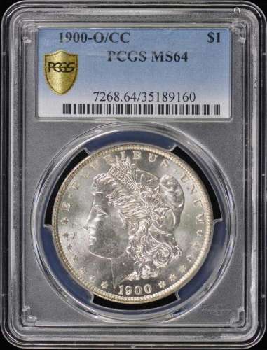 1900-O/CC $1 Overmintmark Morgan Dollar PCGS MS64
