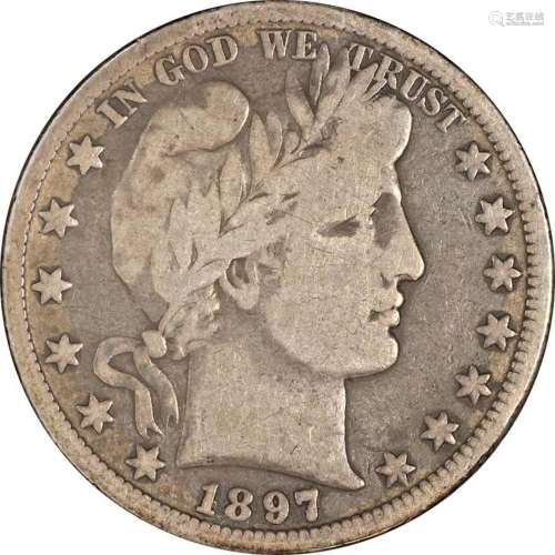 1897-O Barber Half Dollar Nice VG/F Key Date