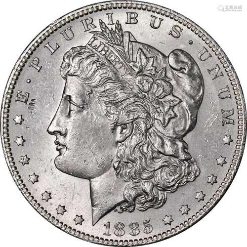 1885-S Morgan Silver Dollar Nice BU+ Blast White Superb Eye ...