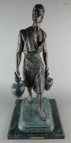 Fine Modern Bronze of "Porter of Tunis" After Jean...
