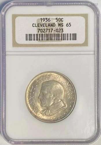 1936 P Cleveland / Great Lakes NGC MS-65 CLEVELAND