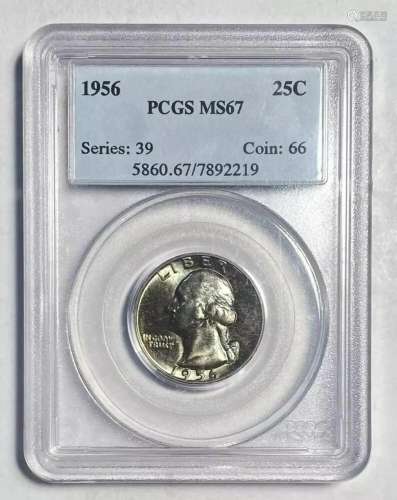 1956 P Quarter Dollars PCGS MS-67