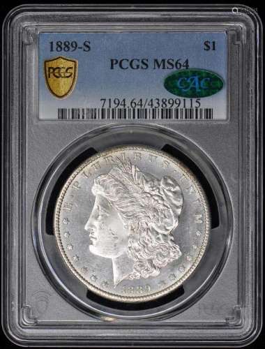 1889-S $1 Morgan Dollar PCGS MS64 (CAC)