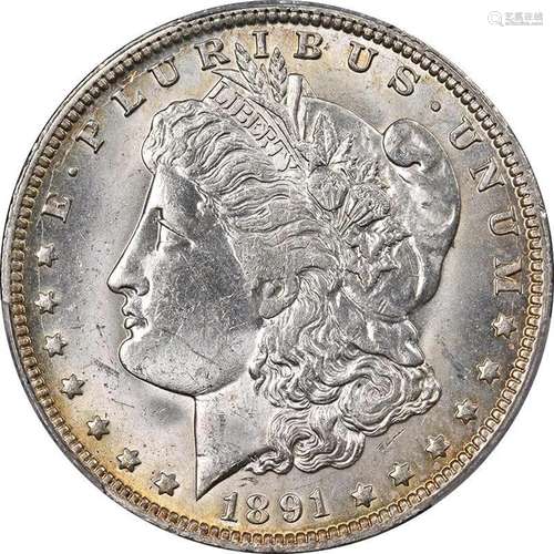 1891-O Morgan Silver Dollar PCGS MS62 Decent Eye Appeal Nice...