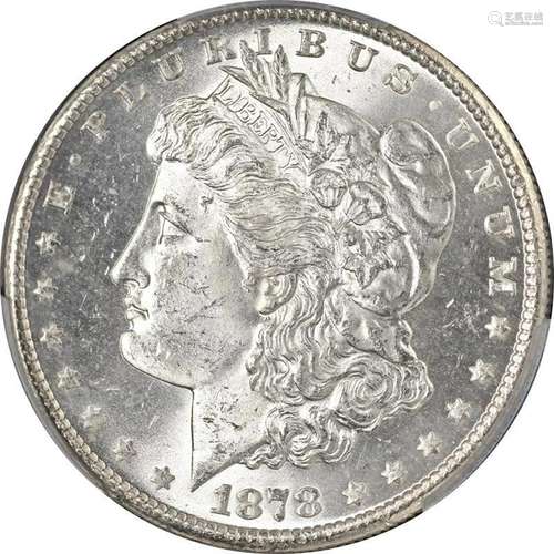 1878-S Morgan Silver Dollar PCGS MS64 Blast White Superb Eye...