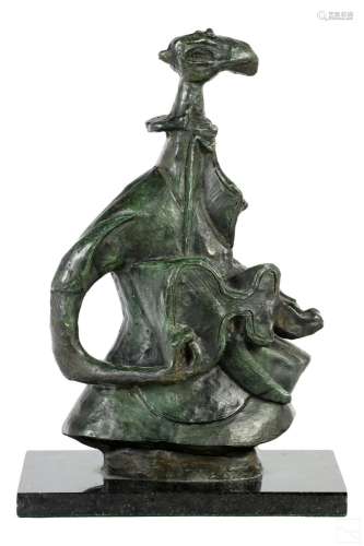 Rufino Tamayo 1899-1991 Modernist Bronze Sculpture