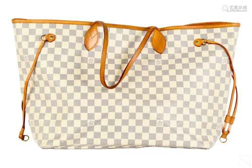 Louis Vuitton LV Damier Azur Neverfull PM Handbag