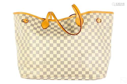 Louis Vuitton LV Damier Azur Neverfull PM Handbag