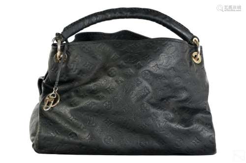 Louis Vuitton Black Leather Artsy MM Empreinte Bag