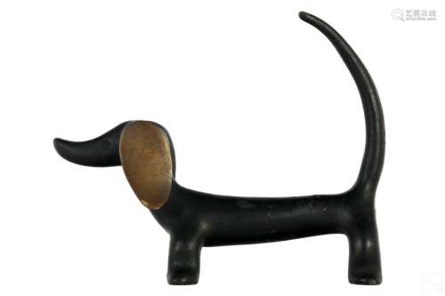 Hagenauer Bronze Art Deco Miniature Dachshund Dog